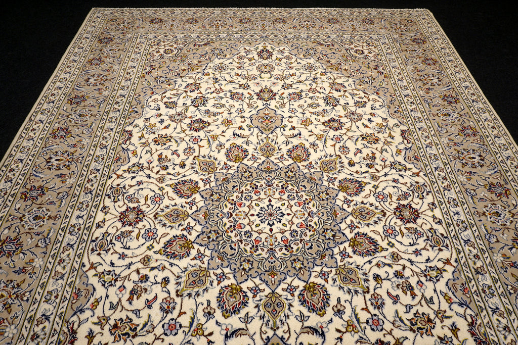Keschan 350 x 249 cm Beige Perserteppich Handgeknüpft