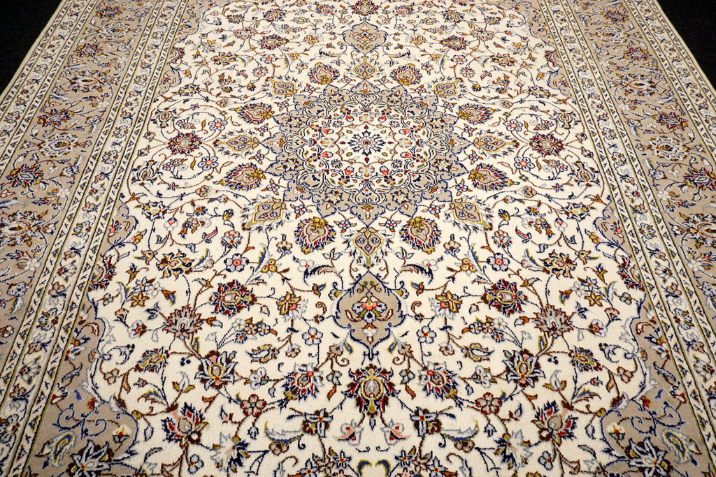 Keschan 350 x 249 cm Beige Perserteppich Handgeknüpft