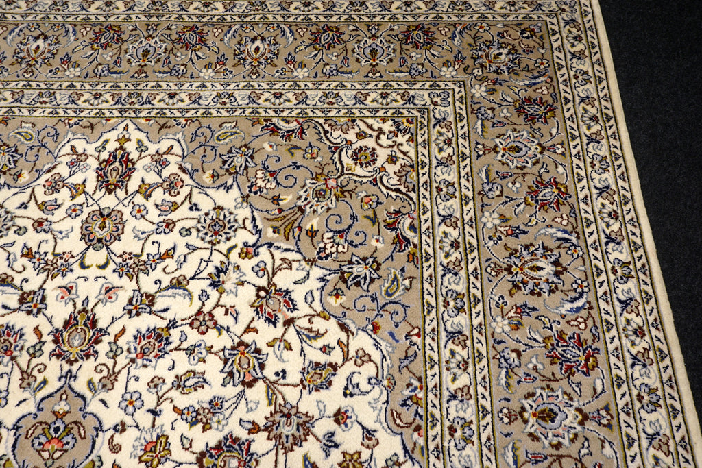 Keschan 350 x 249 cm Beige Perserteppich Handgeknüpft