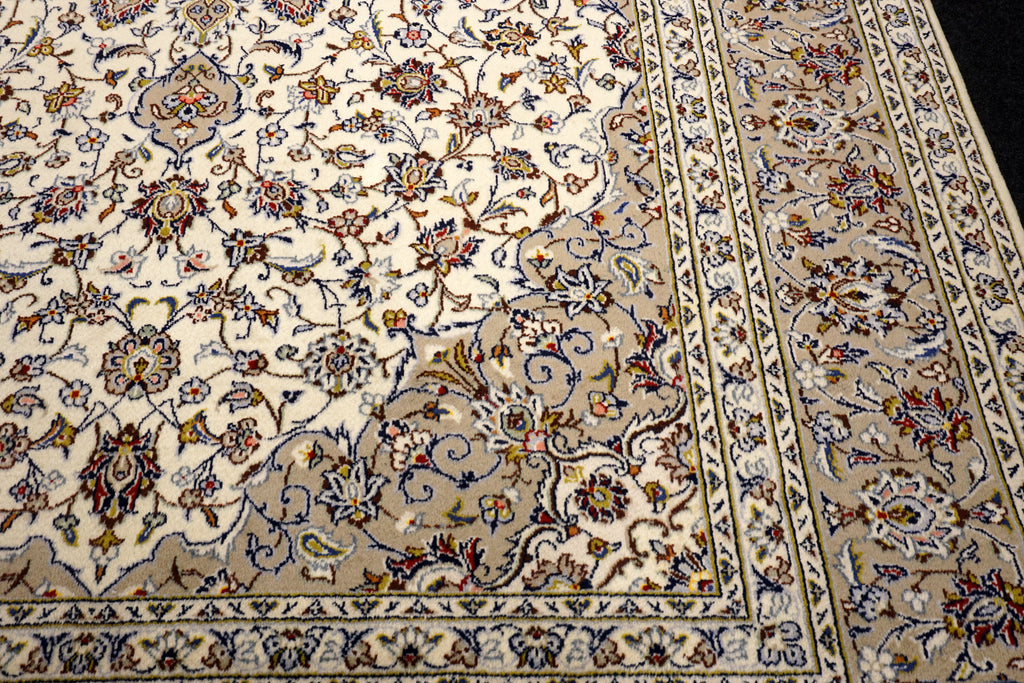 Keschan 350 x 249 cm Beige Perserteppich Handgeknüpft