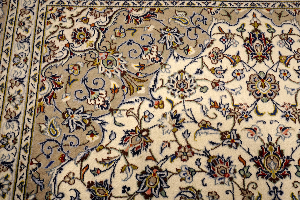 Keschan 350 x 249 cm Beige Perserteppich Handgeknüpft