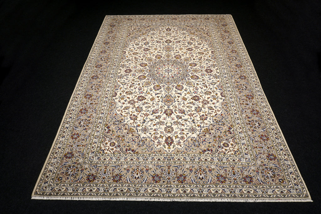 Keschan 350 x 249 cm Beige Perserteppich Handgeknüpft
