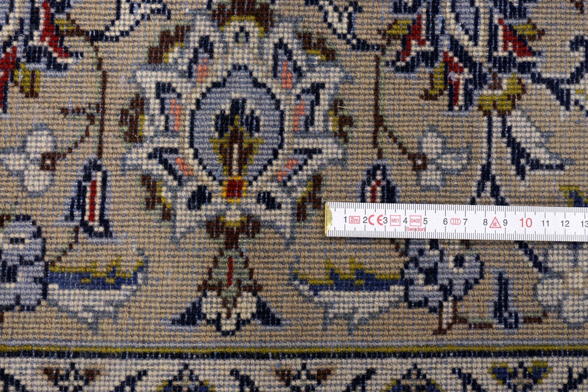 Keschan 350 x 249 cm Beige Perserteppich Handgeknüpft