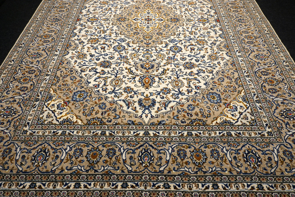Keschan Teppich 401 x 297 cm Beige Sandfarbe