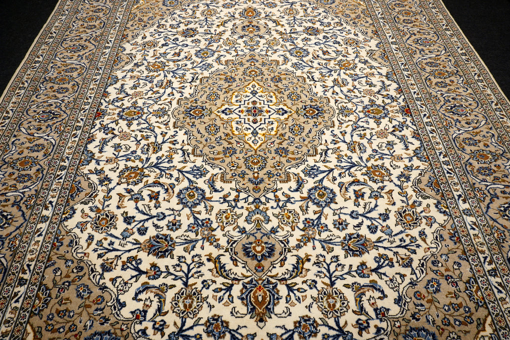 Keschan Teppich 401 x 297 cm Beige Sandfarbe