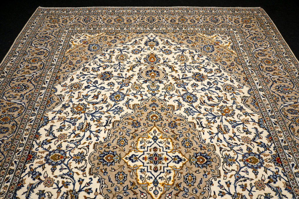Keschan Teppich 401 x 297 cm Beige Sandfarbe