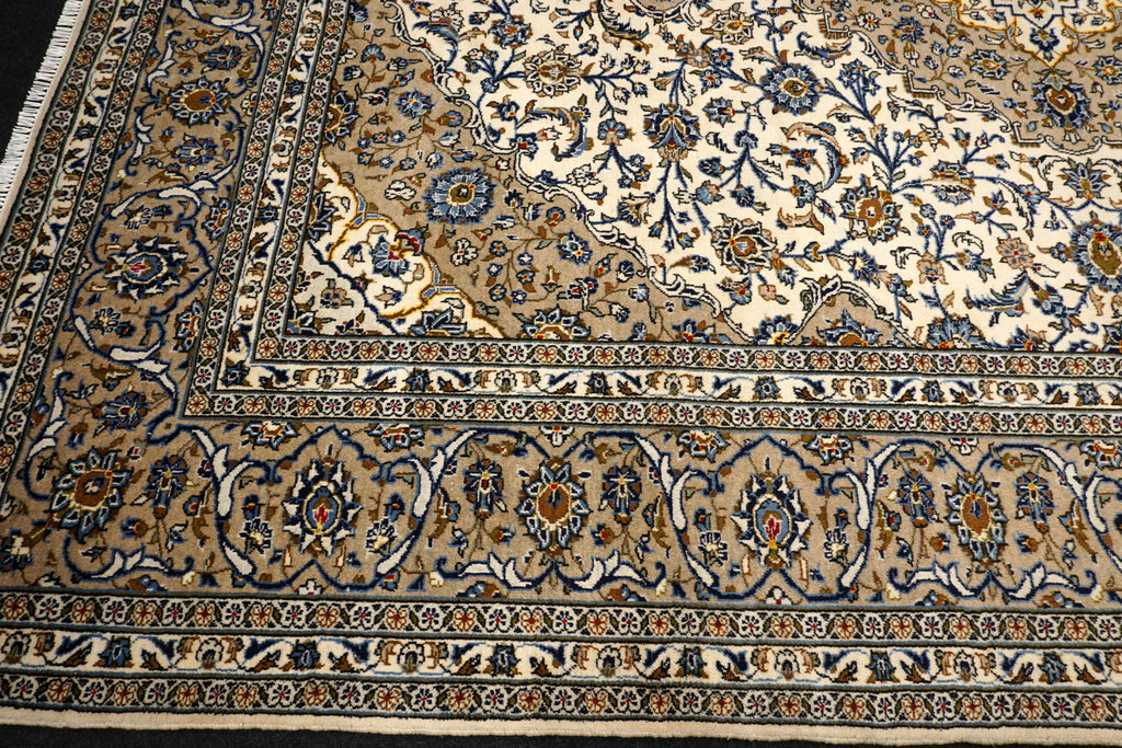 Keschan Teppich 401 x 297 cm Beige Sandfarbe
