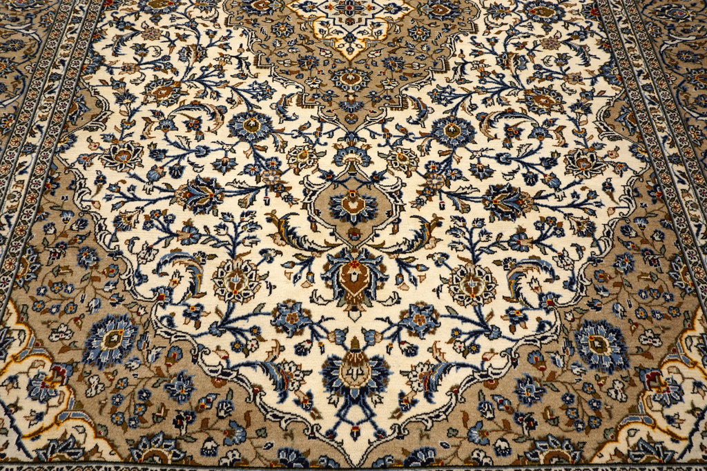 Keschan Teppich 401 x 297 cm Beige Sandfarbe