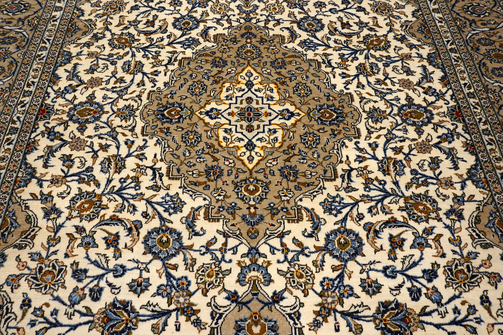 Keschan Teppich 401 x 297 cm Beige Sandfarbe