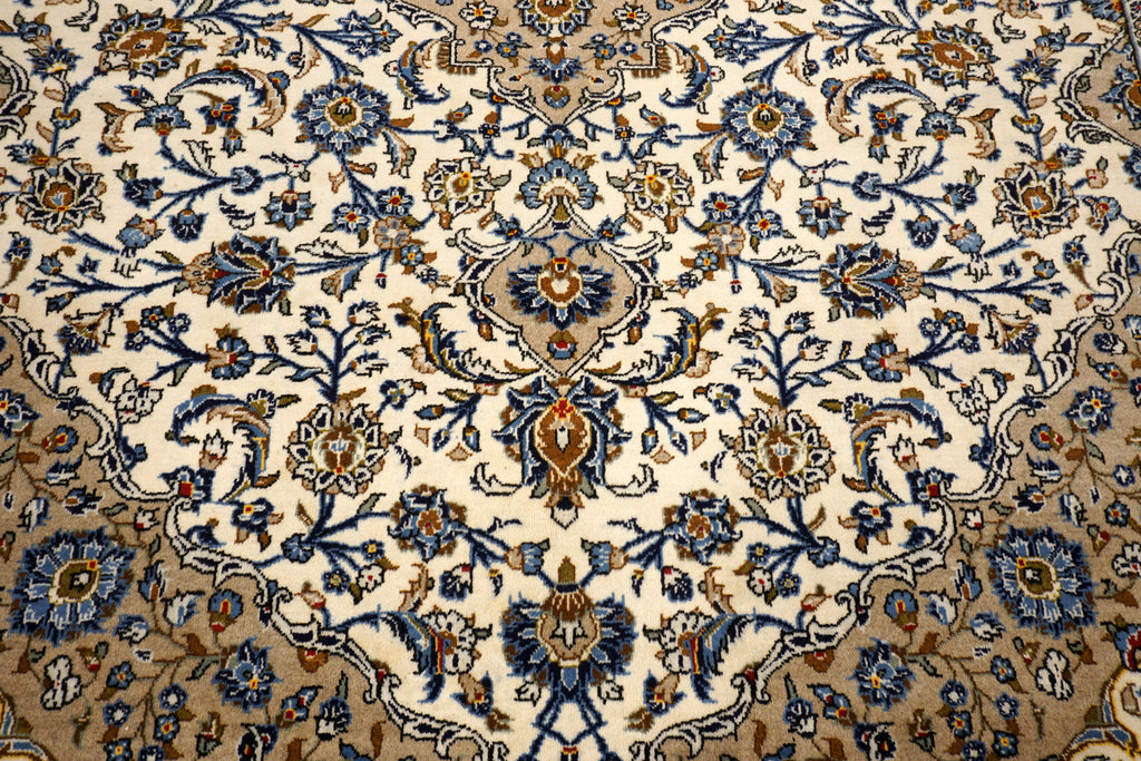 Keschan Teppich 401 x 297 cm Beige Sandfarbe