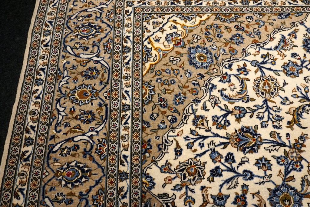 Keschan Teppich 401 x 297 cm Beige Sandfarbe