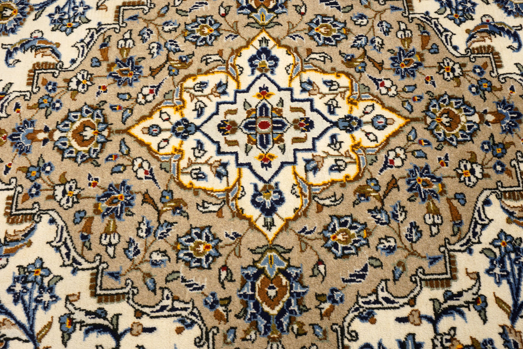 Keschan Teppich 401 x 297 cm Beige Sandfarbe