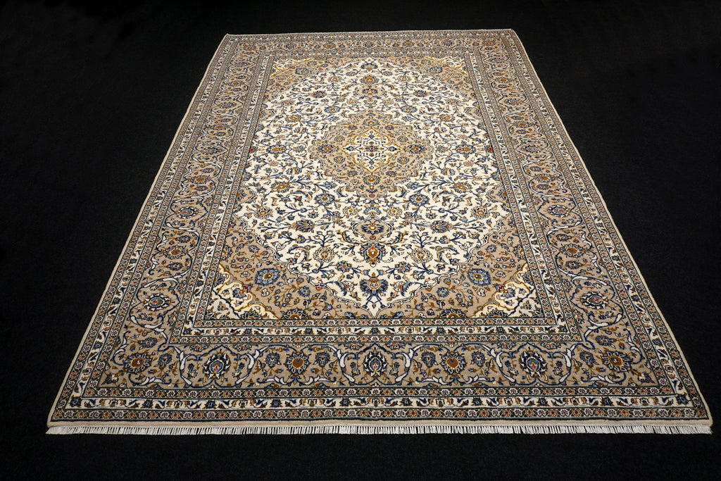 Keschan Teppich 401 x 297 cm Beige Sandfarbe