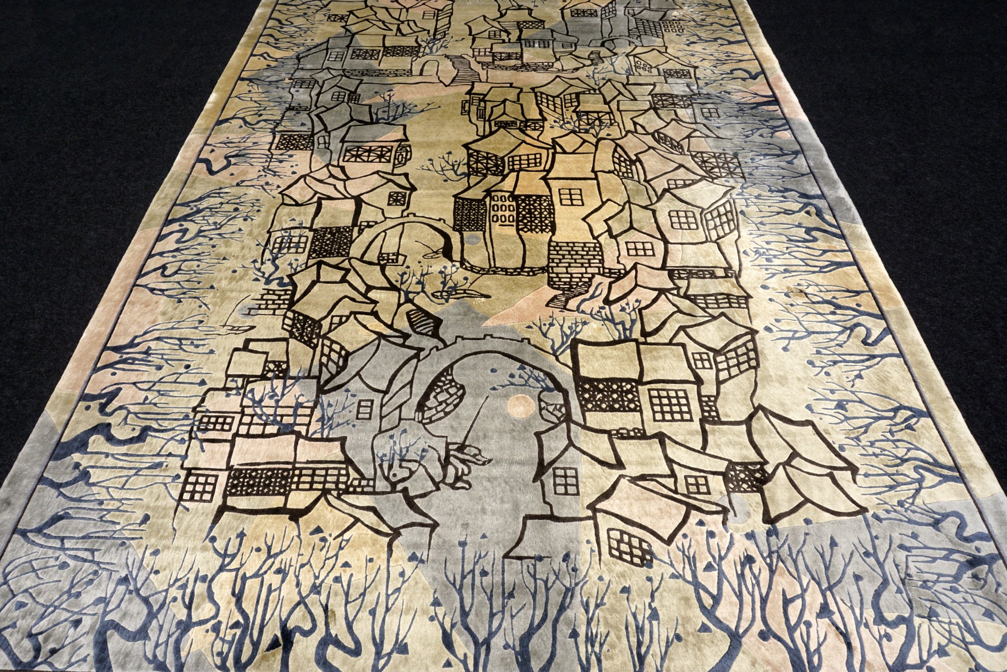 China Seidenteppich 274 x 183 cm Designer Orient Teppich