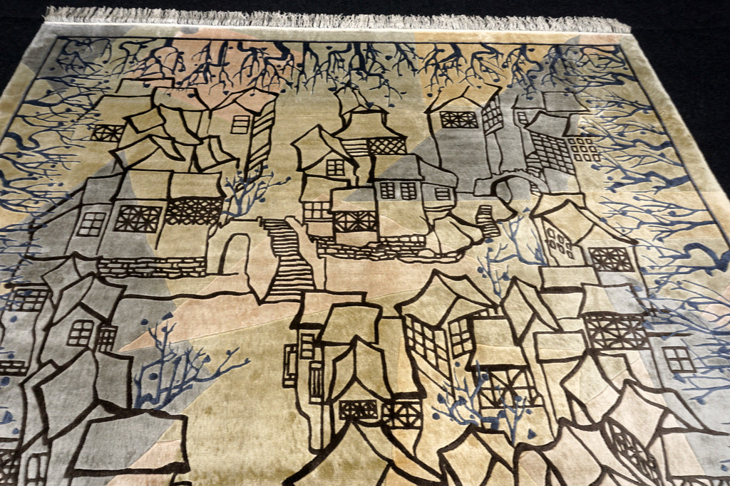 China Seidenteppich 274 x 183 cm Designer Orient Teppich