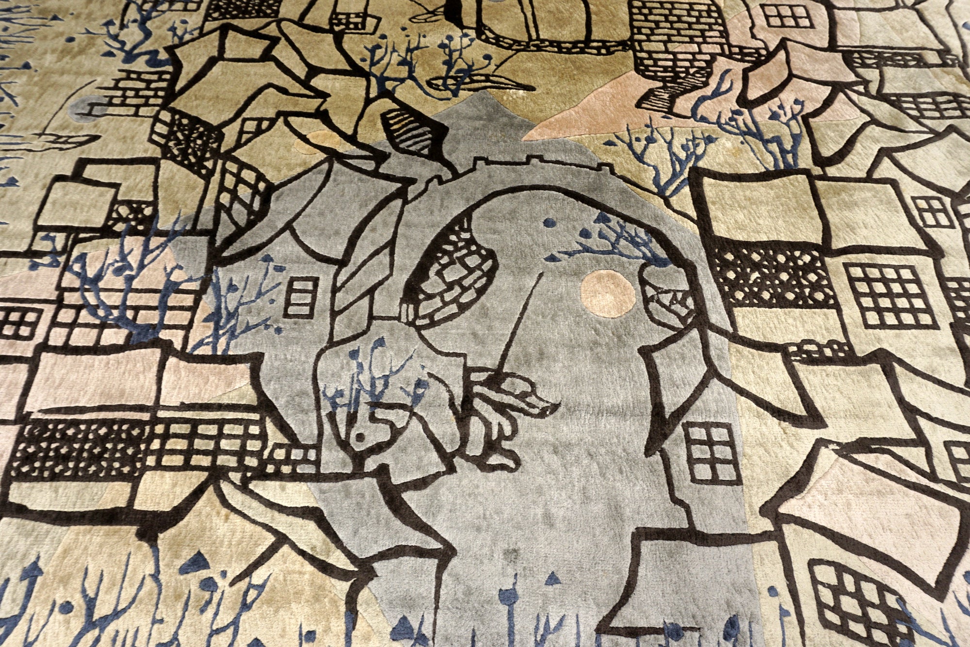 China Seidenteppich 274 x 183 cm Designer Orient Teppich