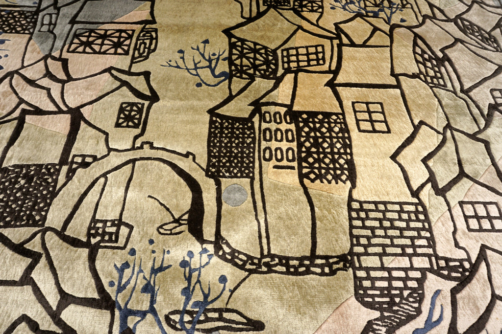 China Seidenteppich 274 x 183 cm Designer Orient Teppich