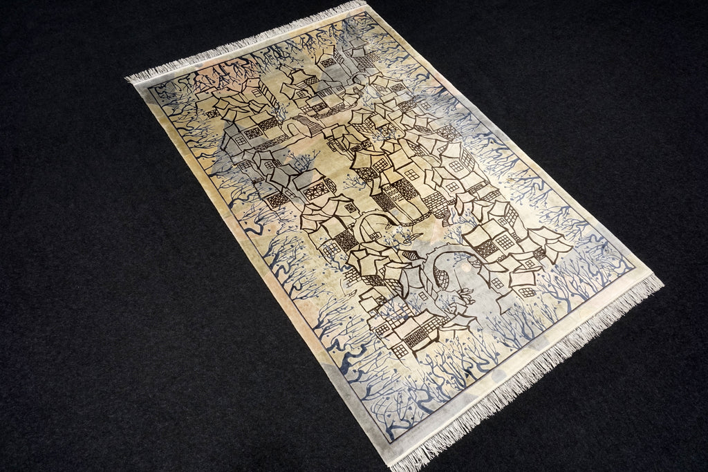 China Seidenteppich 274 x 183 cm Designer Orient Teppich