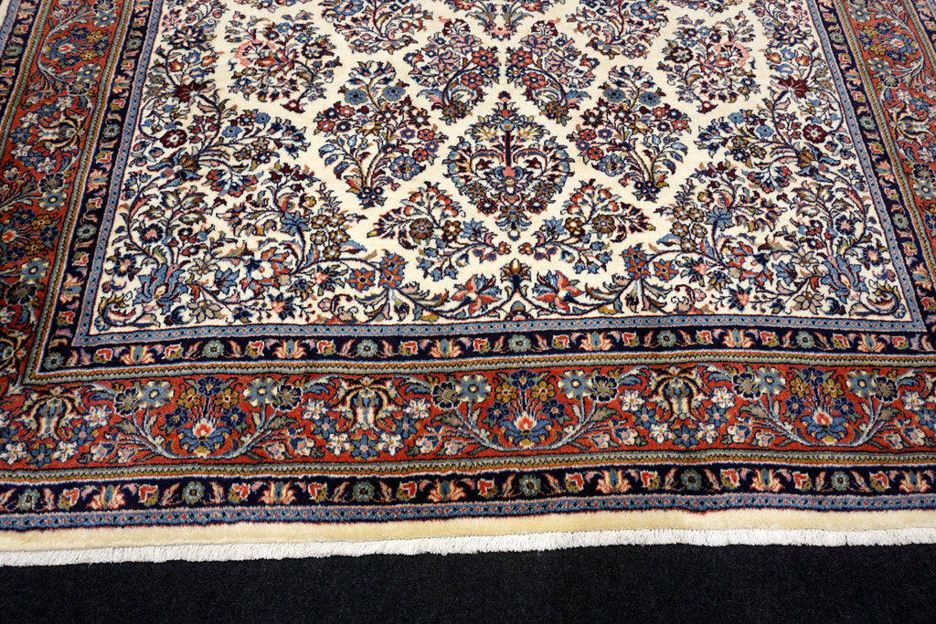 Sarough 345 x 240 cm Beige Perserteppich
