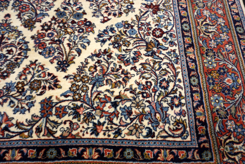 Sarough 345 x 240 cm Beige Perserteppich