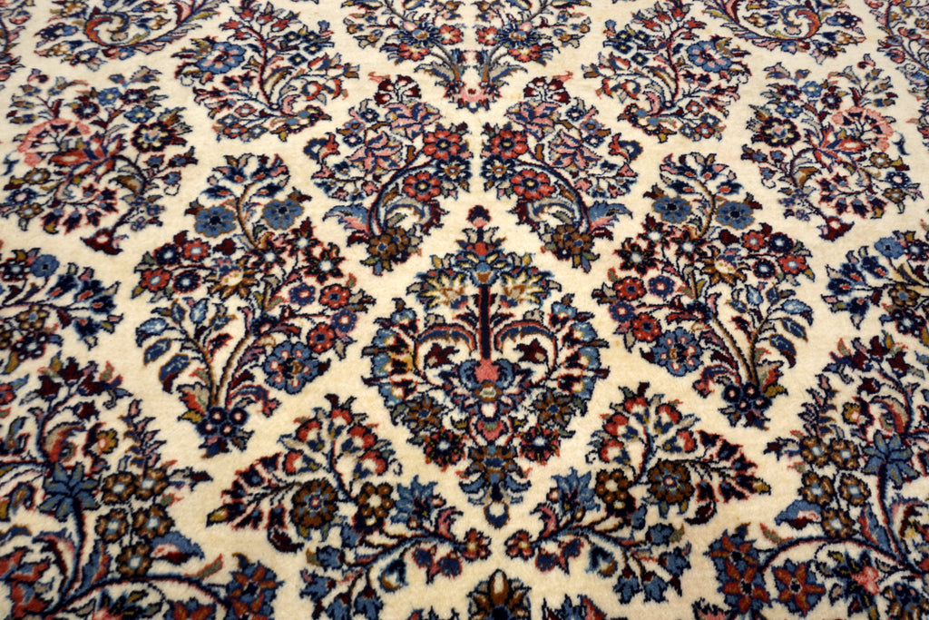 Sarough 345 x 240 cm Beige Perserteppich