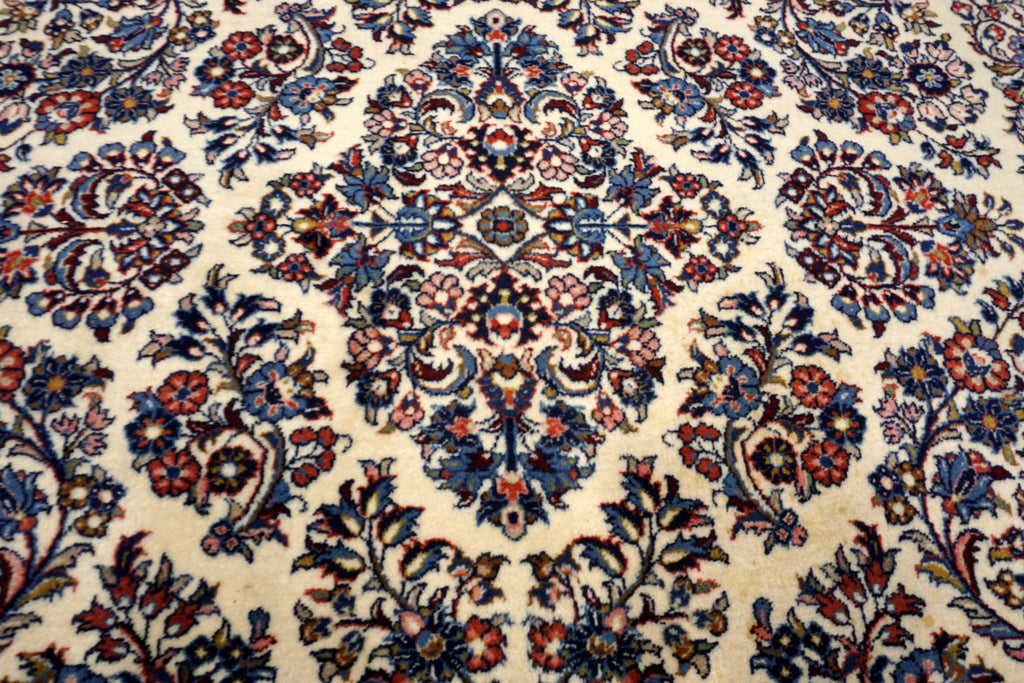 Sarough 345 x 240 cm Beige Perserteppich