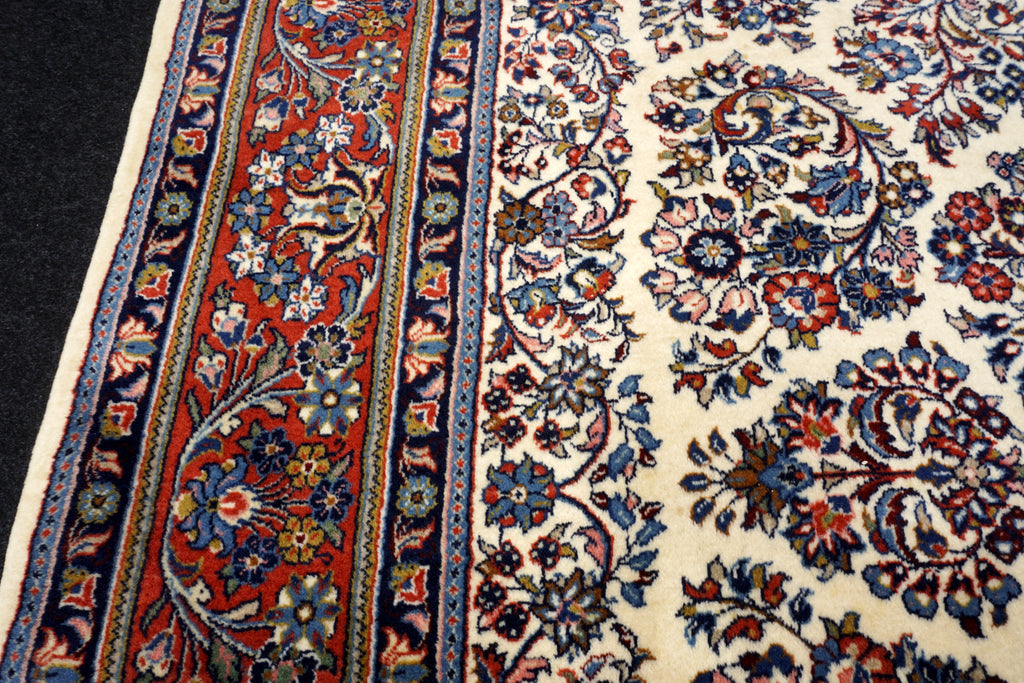 Sarough 345 x 240 cm Beige Perserteppich