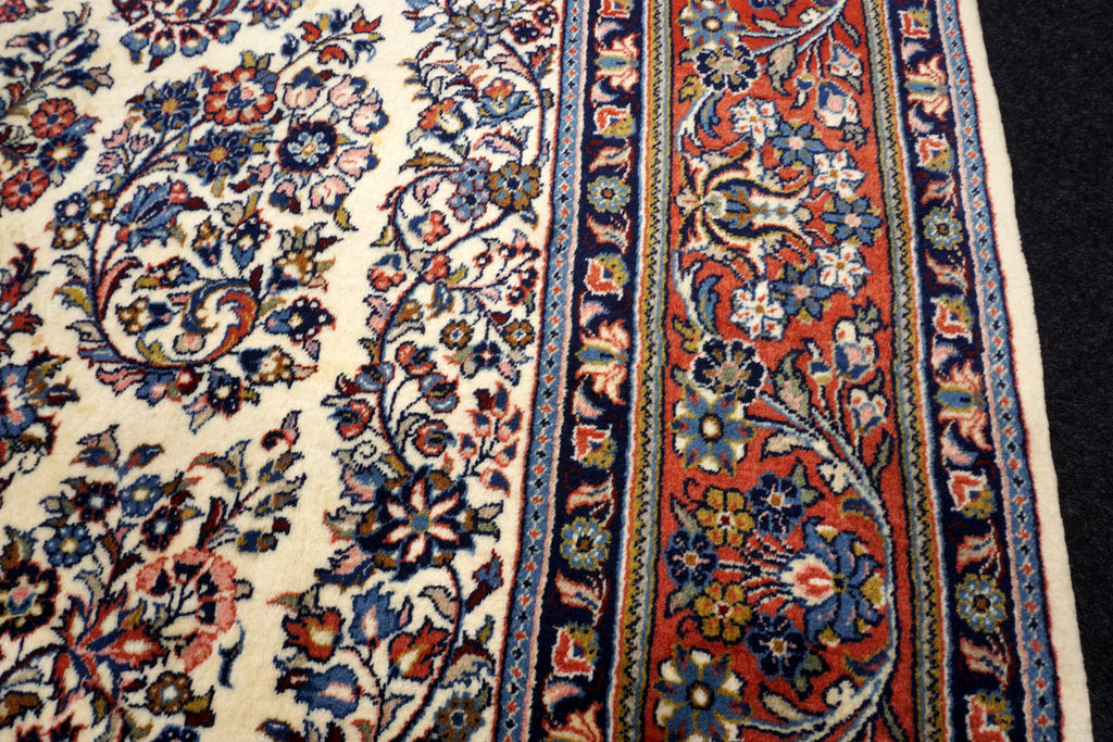 Sarough 345 x 240 cm Beige Perserteppich