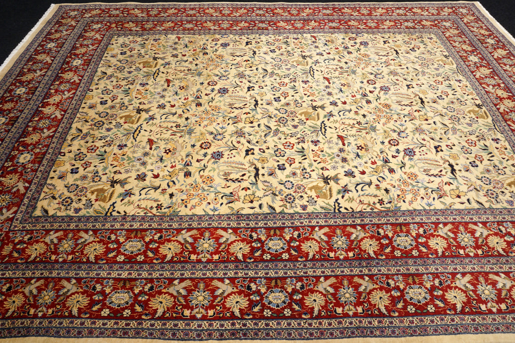 Kaschmir Orientteppich im Ghom-Stil