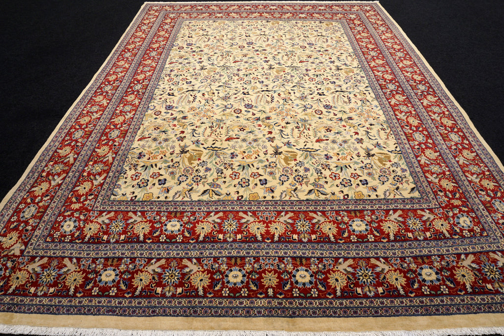 Kaschmir Orientteppich im Ghom-Stil