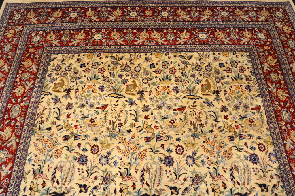 Kaschmir Orientteppich im Ghom-Stil