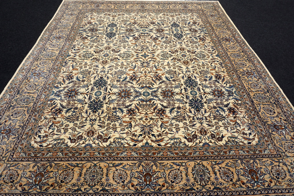 China Teppich 330 x 252 cm Täbriz Muster Beige Floral