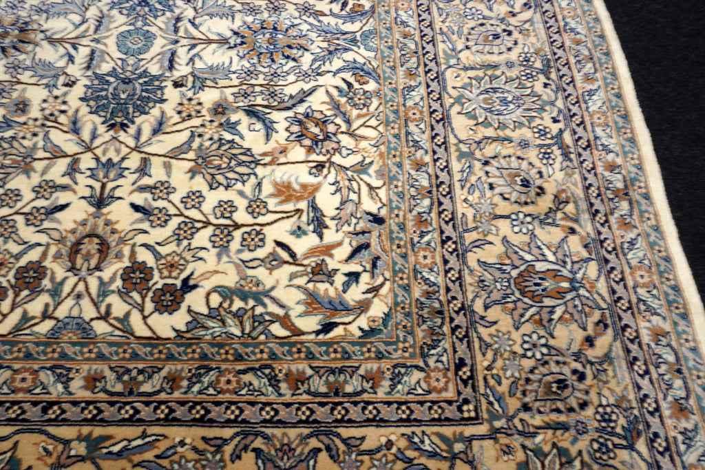 China Teppich 330 x 252 cm Täbriz Muster Beige Floral