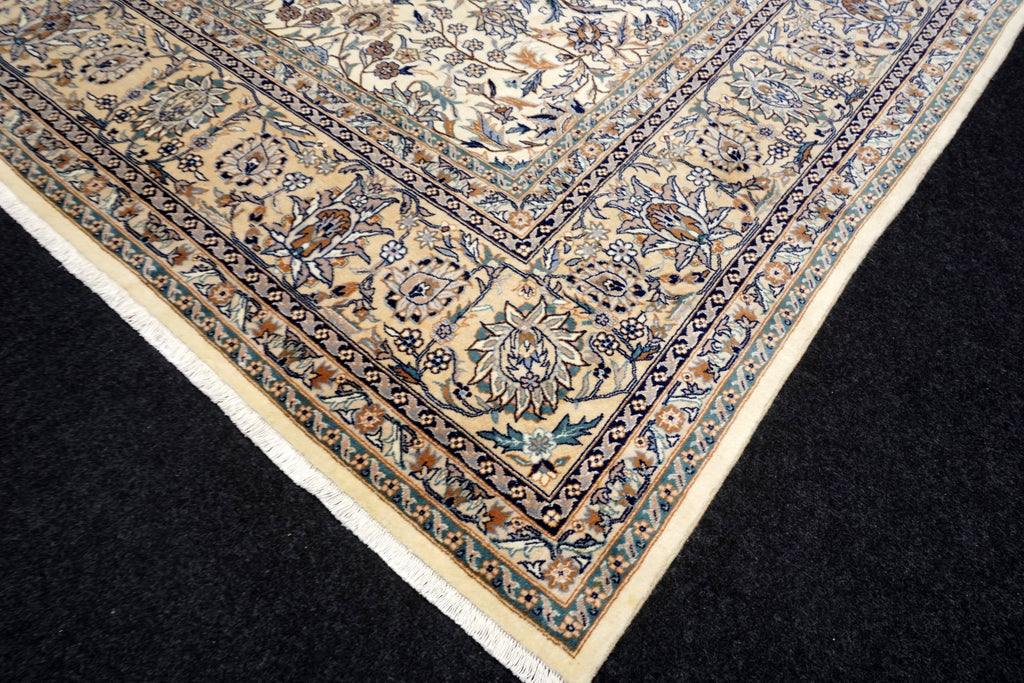 China Teppich 330 x 252 cm Täbriz Muster Beige Floral
