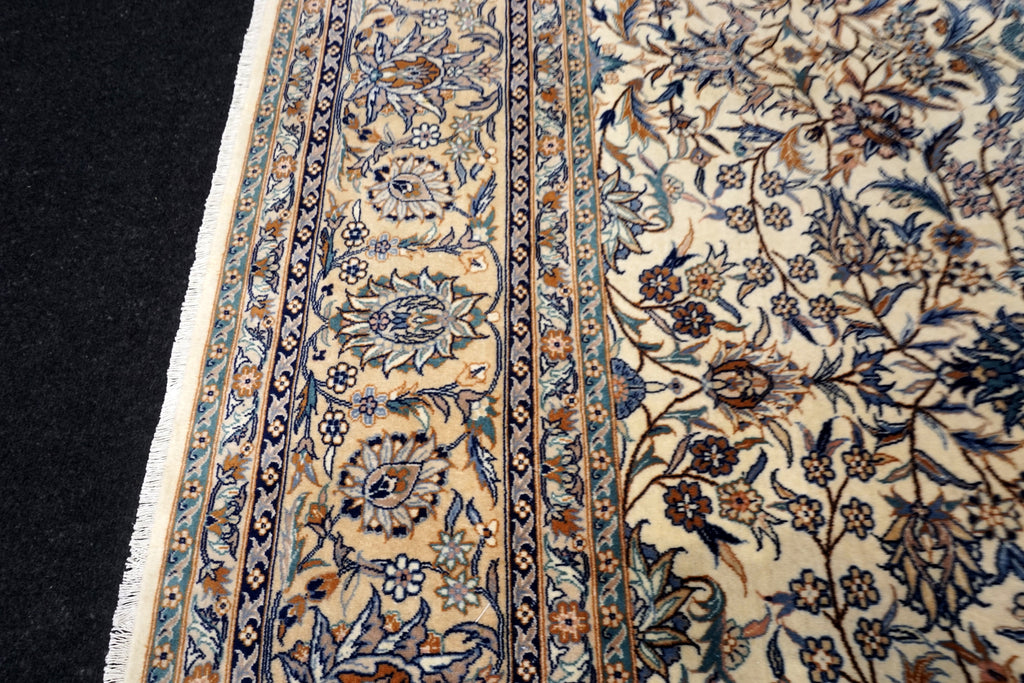 China Teppich 330 x 252 cm Täbriz Muster Beige Floral
