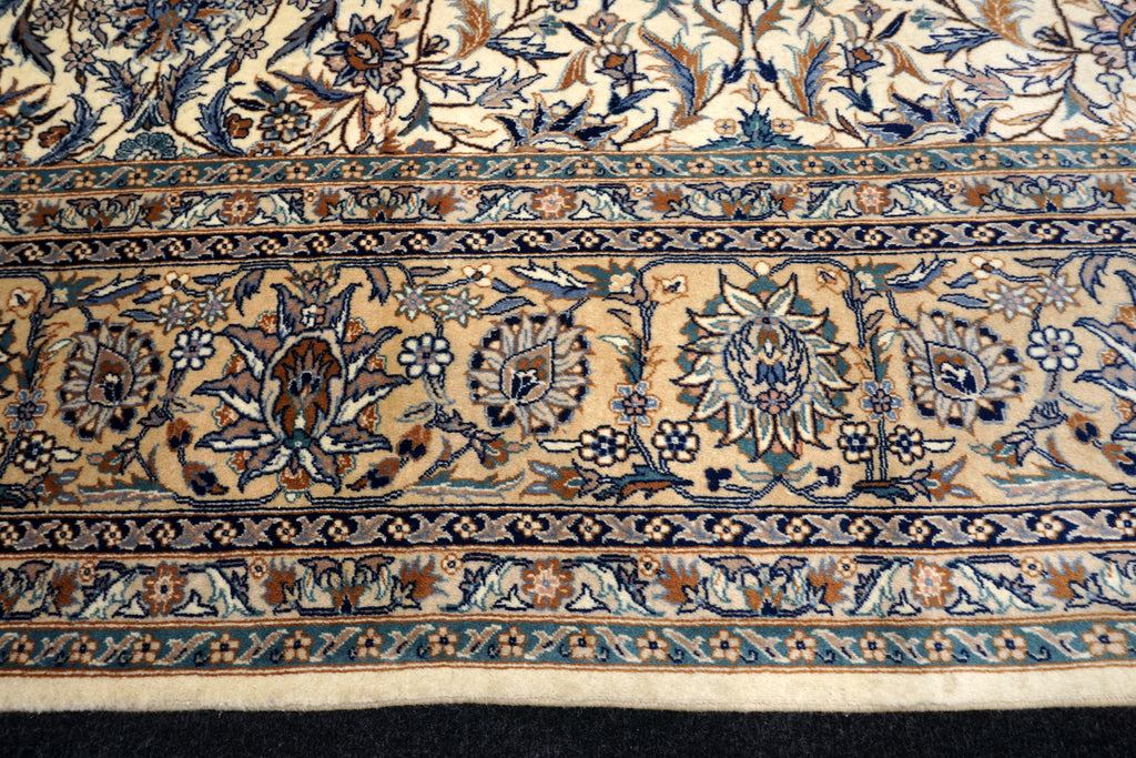 China Teppich 330 x 252 cm Täbriz Muster Beige Floral