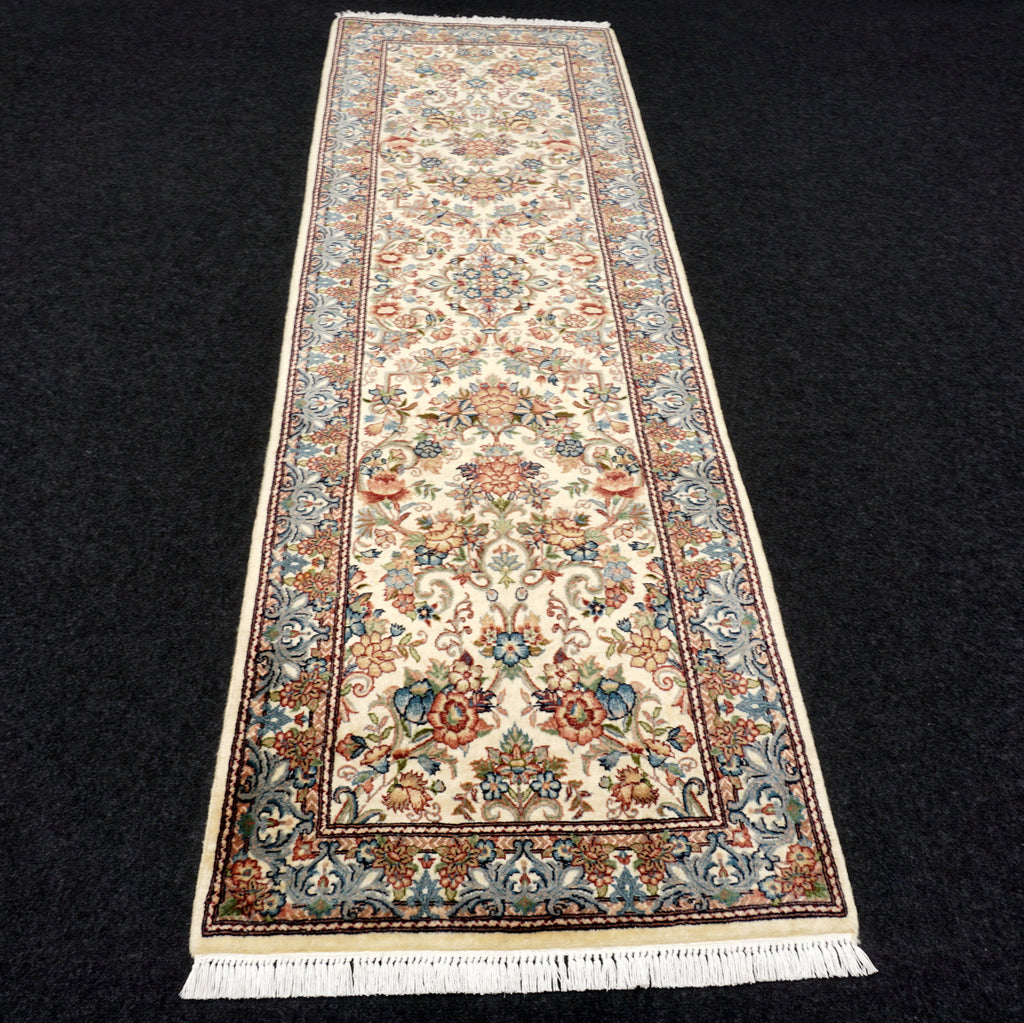 Orient Teppich Läufer 256 x 81 cm Ghom Muster Kaschmir