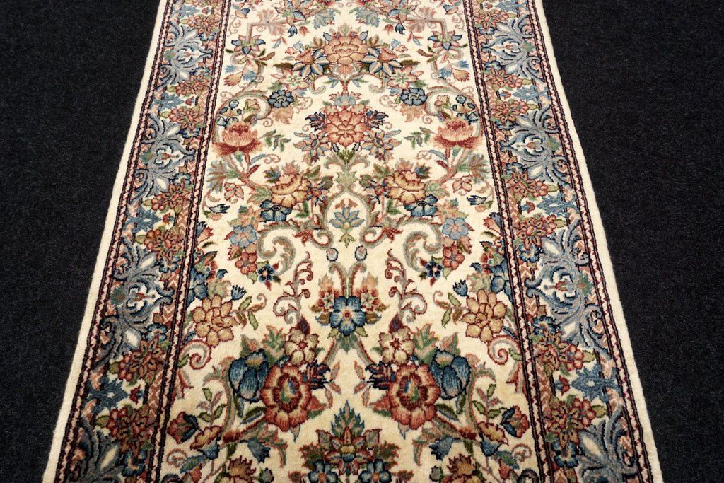 Orient Teppich Läufer 256 x 81 cm Ghom Muster Kaschmir