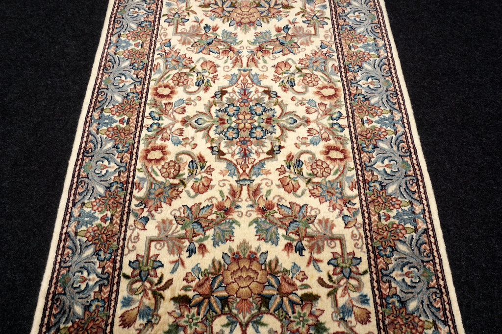 Orient Teppich Läufer 256 x 81 cm Ghom Muster Kaschmir