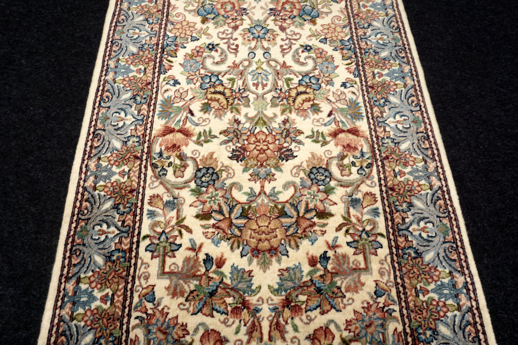 Orient Teppich Läufer 256 x 81 cm Ghom Muster Kaschmir