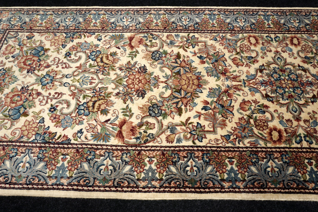 Orient Teppich Läufer 256 x 81 cm Ghom Muster Kaschmir