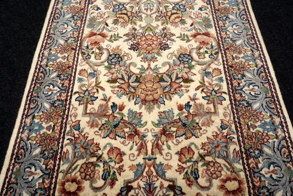 Orient Teppich Läufer 256 x 81 cm Ghom Muster Kaschmir