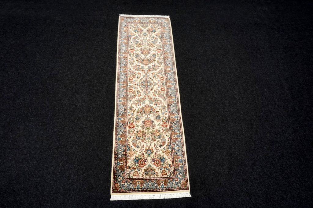 Orient Teppich Läufer 256 x 81 cm Ghom Muster Kaschmir